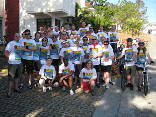 Cyclists on the 2009 Challenge
