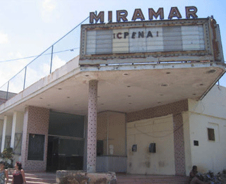 The exterior of the Miramar Theatre on Havana's 5th Avenue