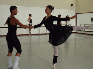 Students  at the Cuban ballet school