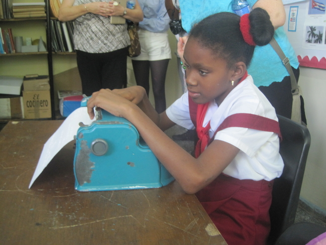 Braille machines have been donated to schools in each of Cuba’s 15 provinces