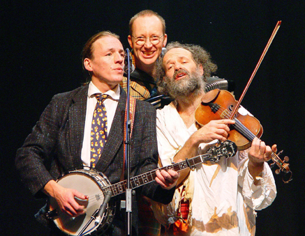 Joe, centre, with other members of the Old Rope String Band