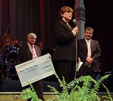 From left: Robert Gomez, Amicus Foundation;Tania Dominguez Gonzalez, Cuban Embassy; Derek Simpson, A