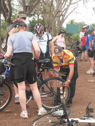 Cyclists on the 2009 Challenge